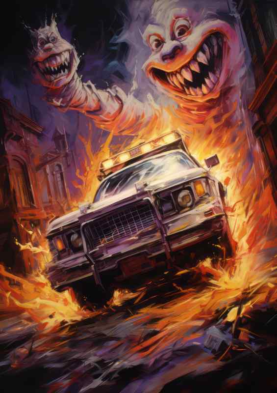 Gothic Ghosts Hauntings in History Ghostbusters Very colourful | Poster