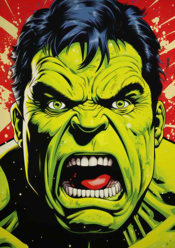 Hulk pop art style | Canvas