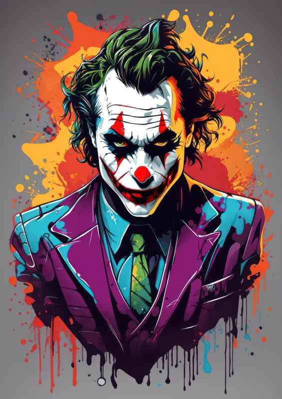 Joker splash art painted | Canvas
