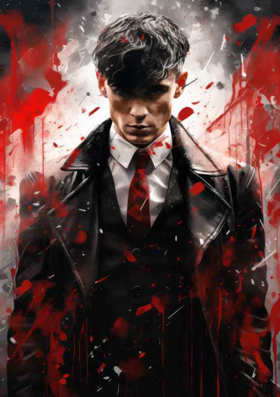 Pallet knife splash art peaky thomas shelby | Canvas