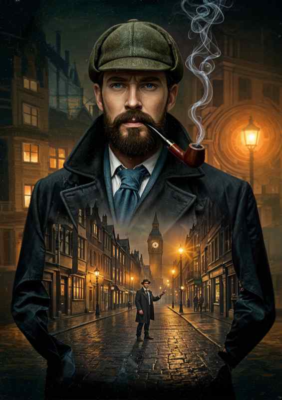 Sherlock homes and dr watson | Di-Bond