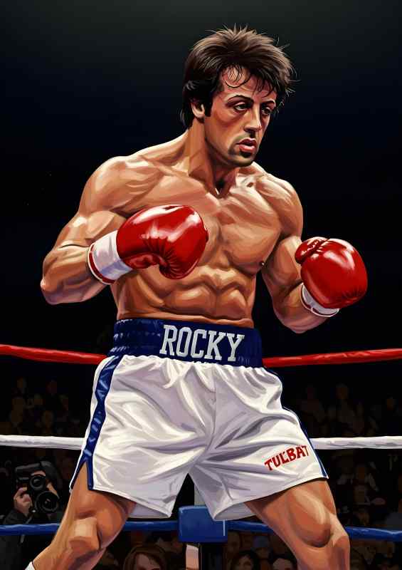 Silvester stallon as rocky | Metal Poster