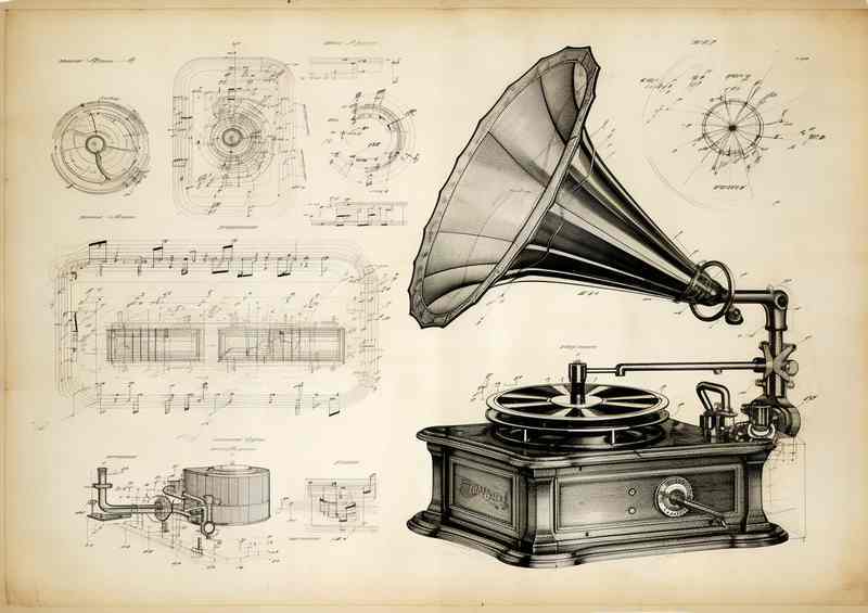 Nostalgic Echoes of Musical History old school music | Poster