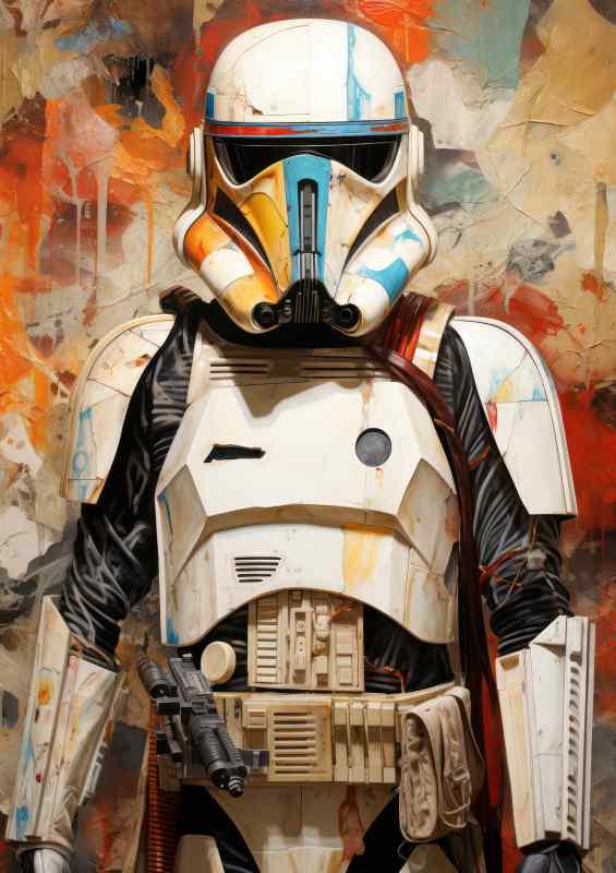 Storm trooper painted splash art style | Di-Bond