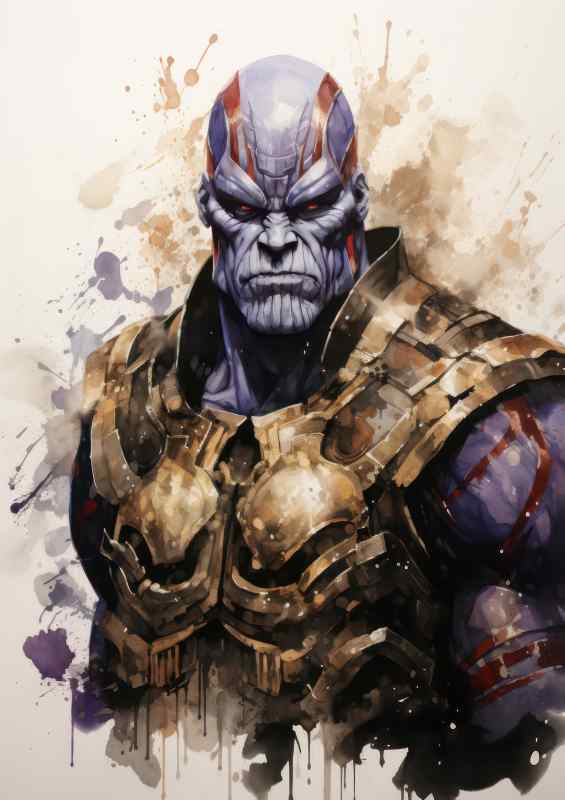 Thanos Japanese ink art style | Poster