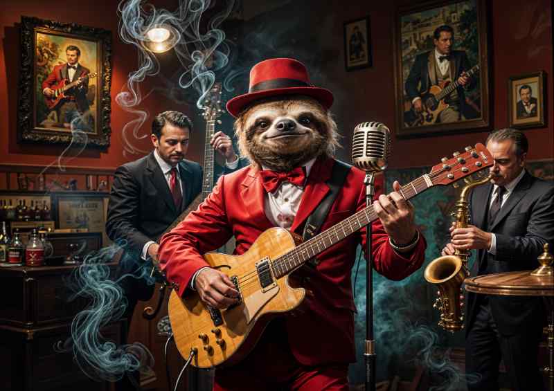 Mike the solth playin the guitar | Poster