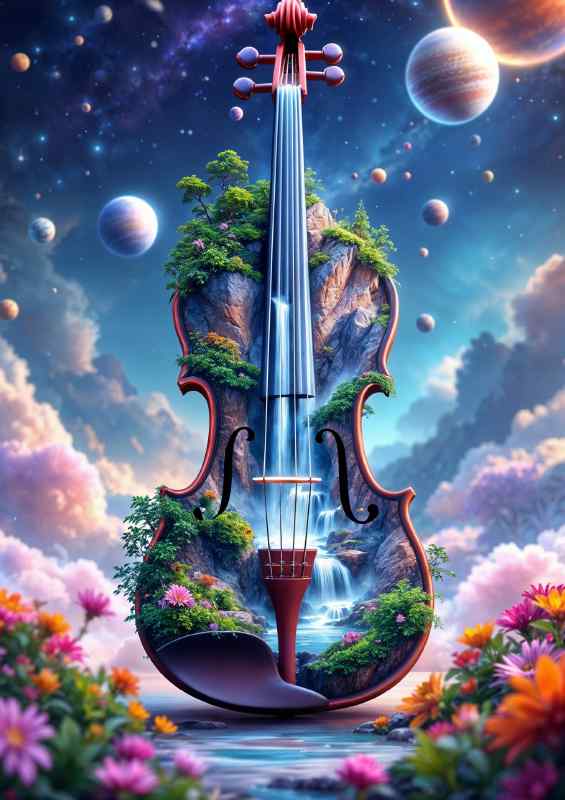 Music and narure violin | Poster
