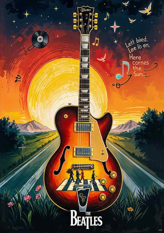 Music the beatles on abby road | Poster