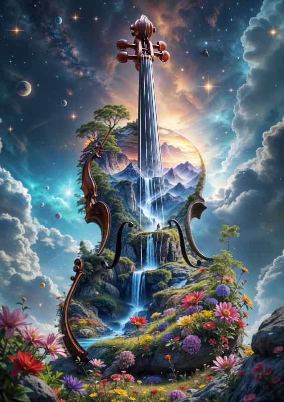 Nature freedom and music | Metal Poster