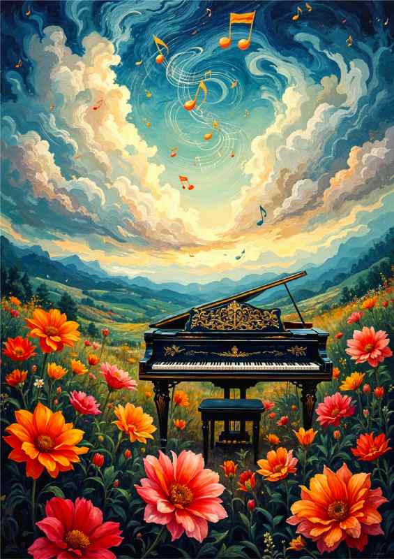 Piano outdoors | Canvas