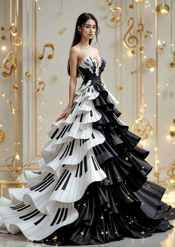 The piano dress | Poster