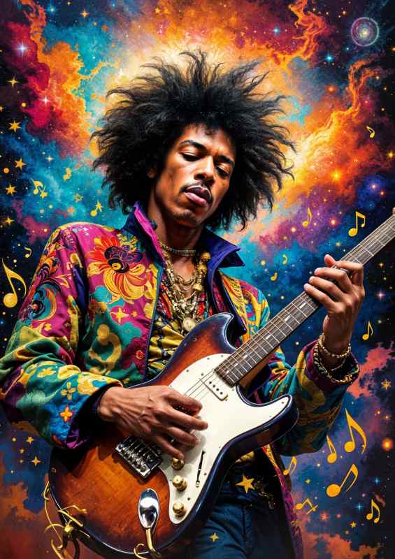 jimmy hendrix in concert | Metal Poster