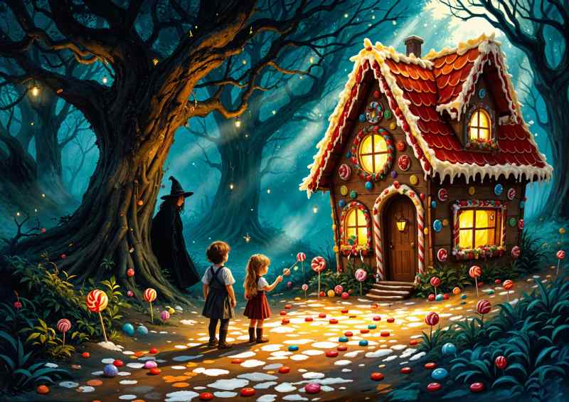 House made of sweets | Metal Poster