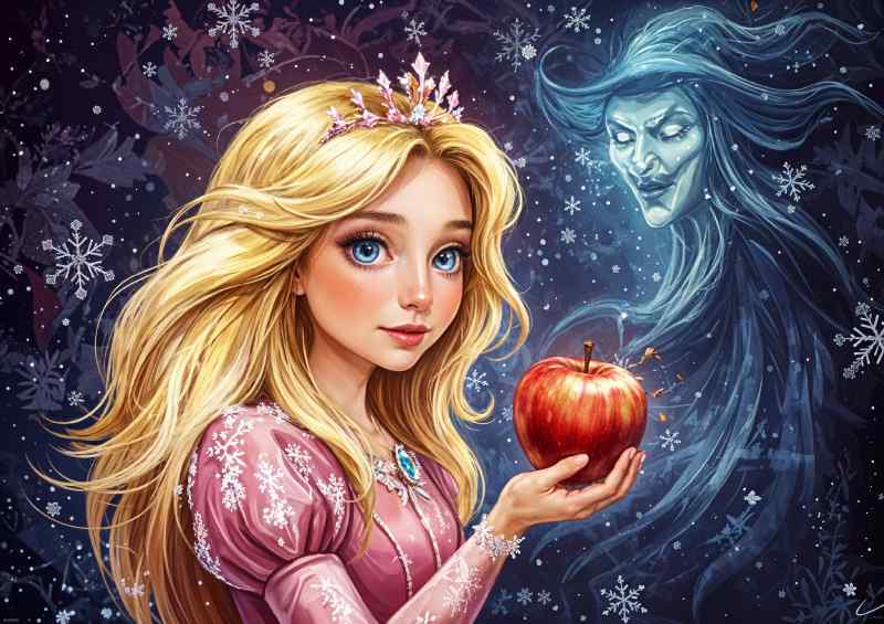 Princess the witch and apple | Di-Bond