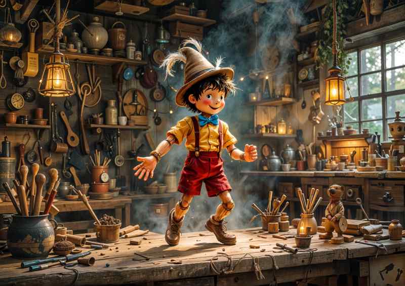 The little wooden boy | Canvas