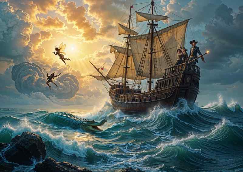 The pirates ship | Metal Poster