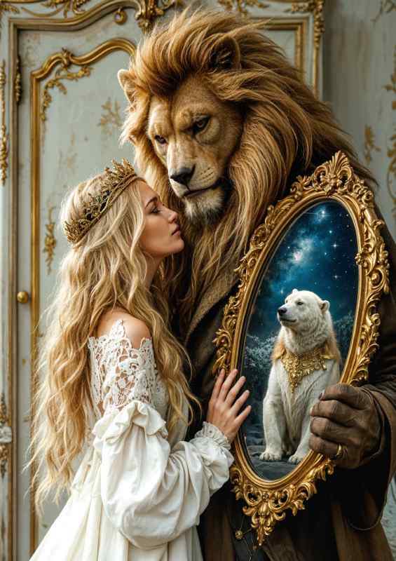 The lion princess and the wardrobe | Metal Poster