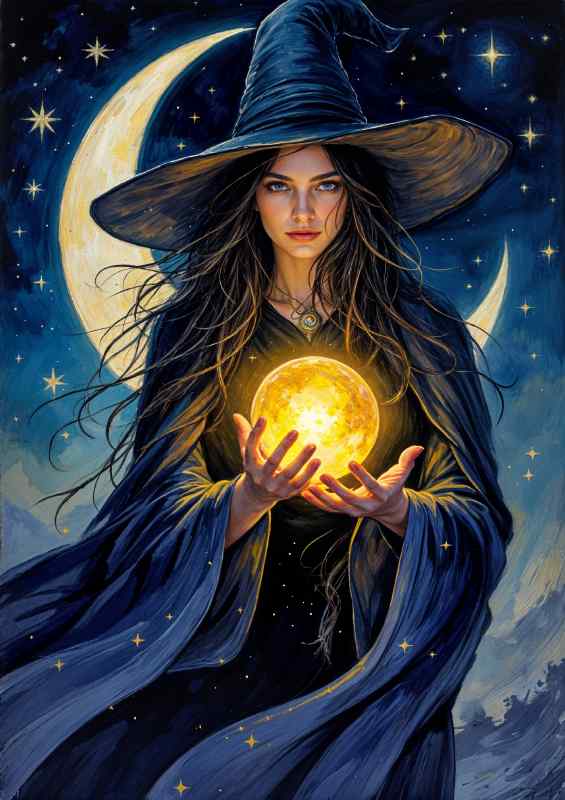 The witch with her crystal ball | Di-Bond