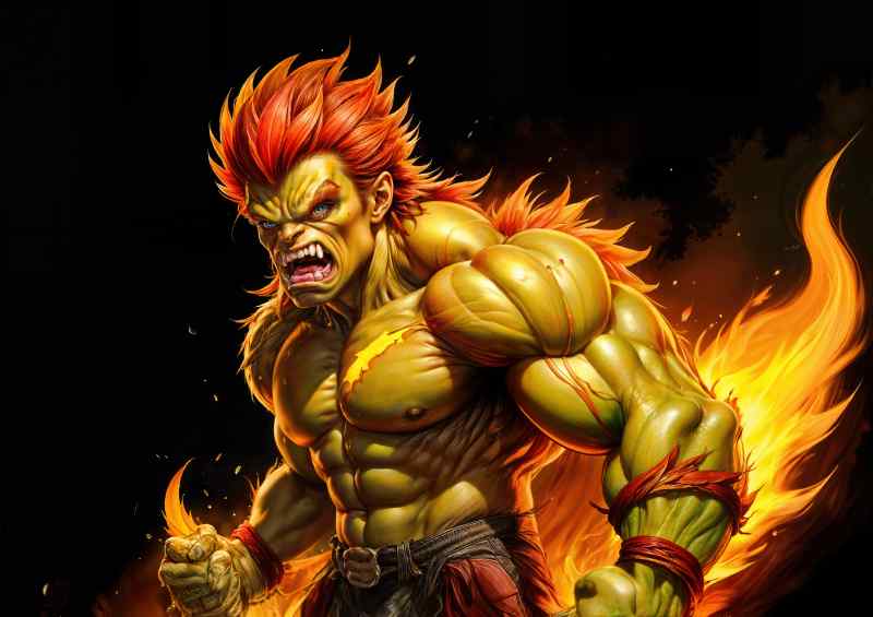 Blanka style street fighter | Di-Bond