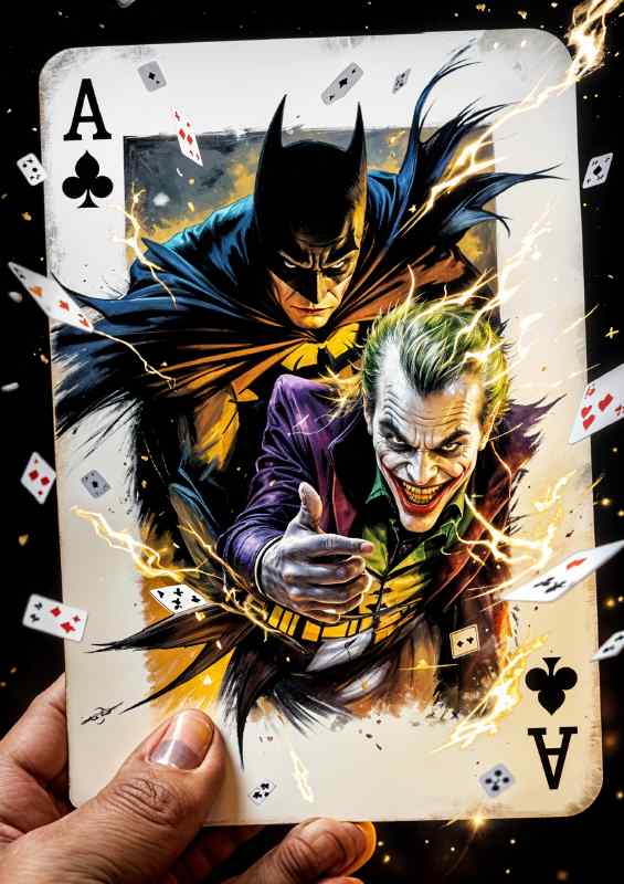 Batman plays the joker | Poster