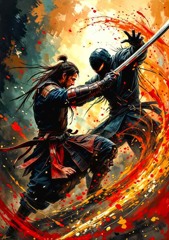 Samurai in full battle | Di-Bond