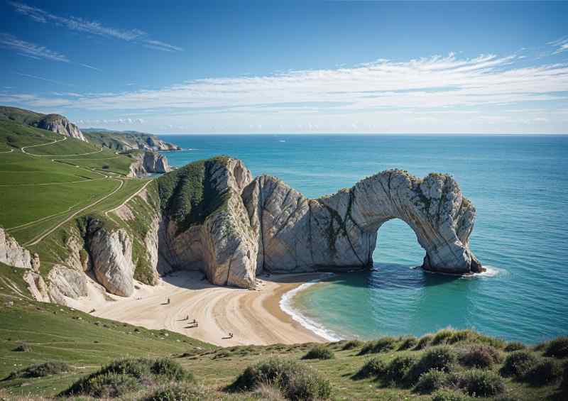 Durdle door during day time | Canvas