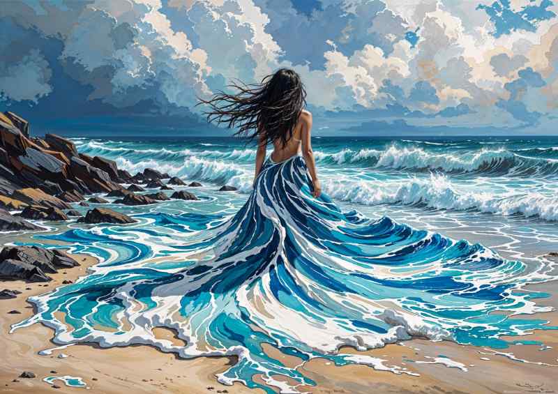 Painted lady of the sea | Poster