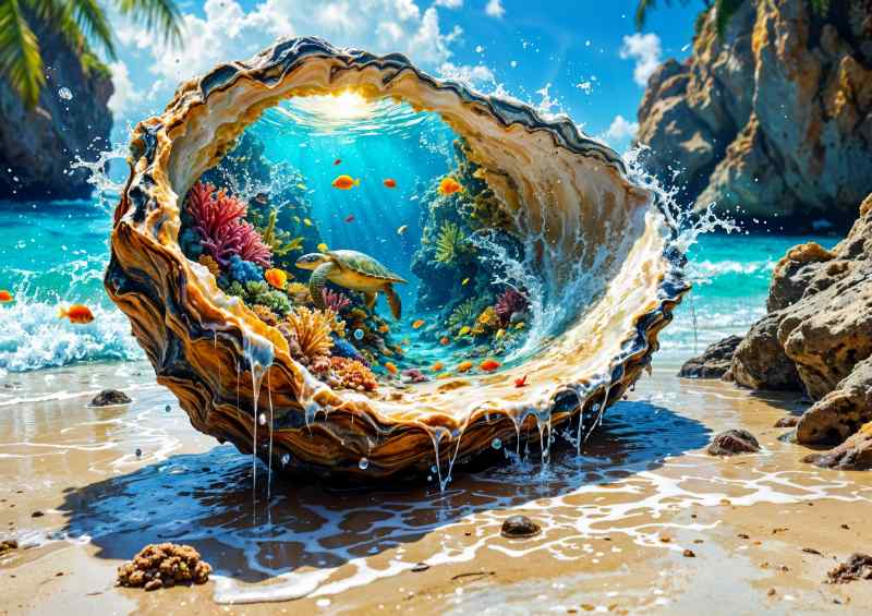 Seashell by the mountains | Di-Bond