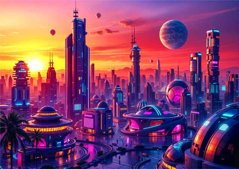 Neons world of the future | Canvas