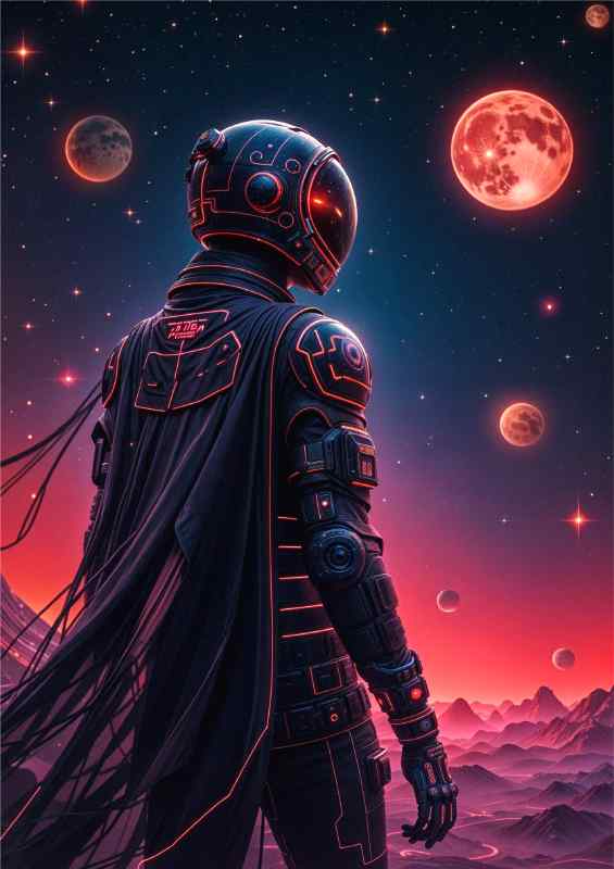 Neon space cadet | Di-Bond