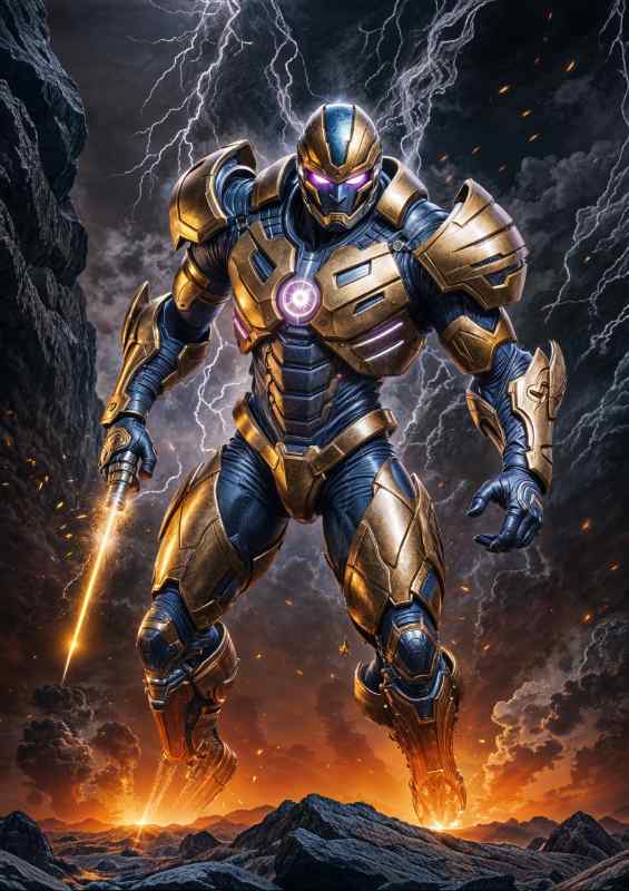 Captain adam of the guardian task force | Metal Poster