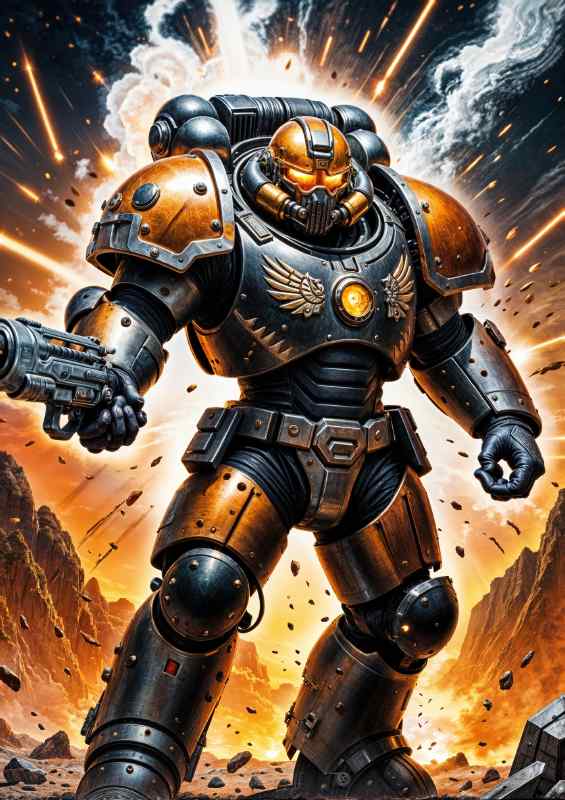 Captain boxer of the guardian task force | Metal Poster