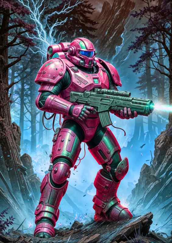 Captain crimson of the guardian task force copy | Canvas