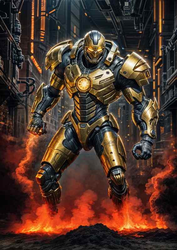 Captain leon of the guardian task force | Metal Poster