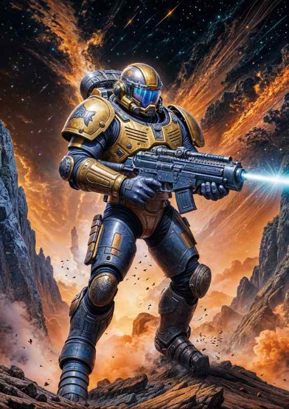 Captain ric of the guardian task force | Metal Poster