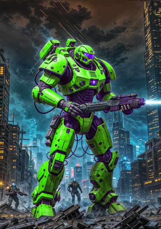 Captain riz of the guardian task force | Metal Poster