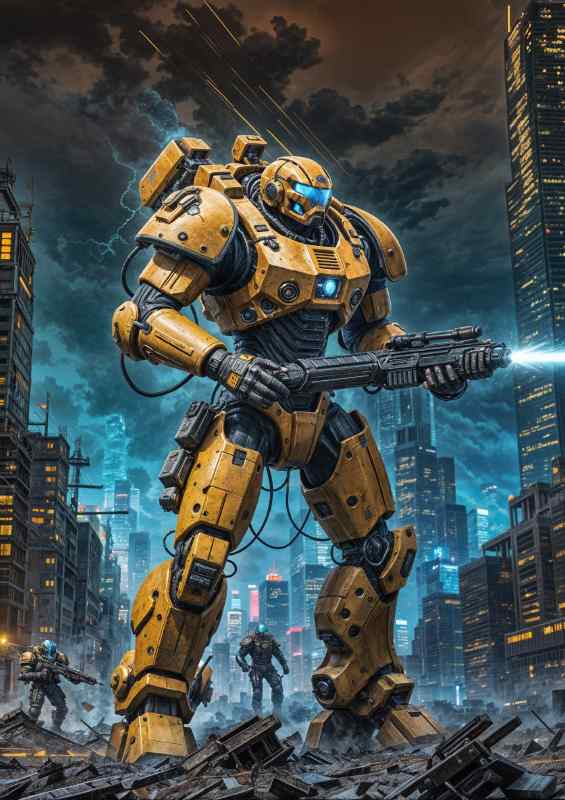 Captain rock of the guardian task force | Metal Poster