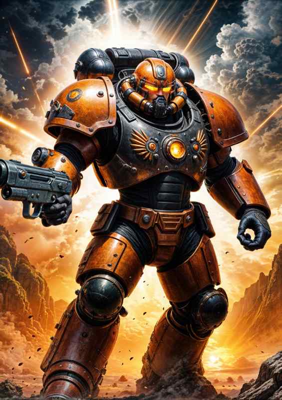 Captain sid of the guardian task force | Metal Poster
