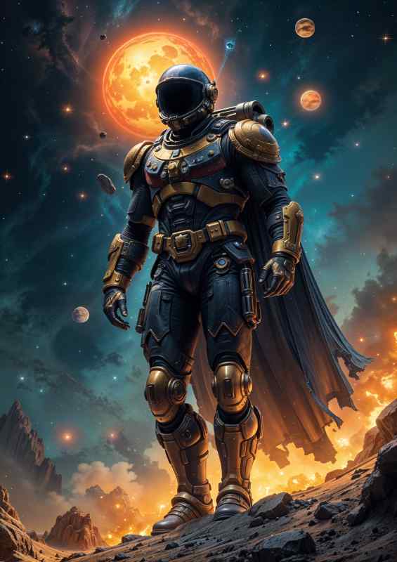 Captain sky of the guardian task force | Metal Poster