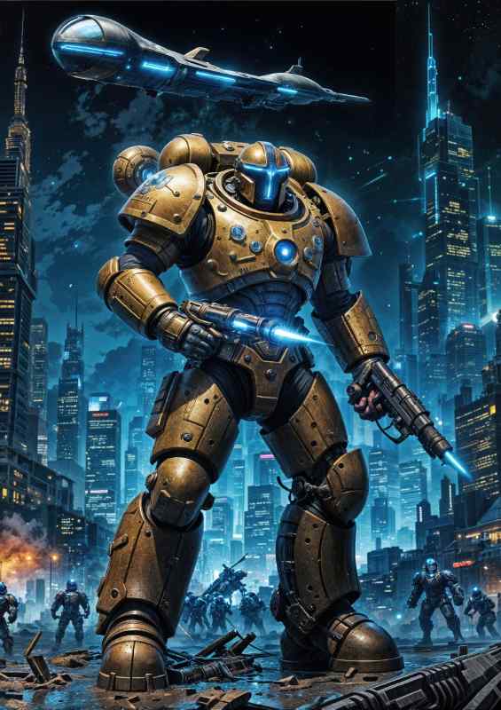 Captain tom of the guardian task force | Metal Poster