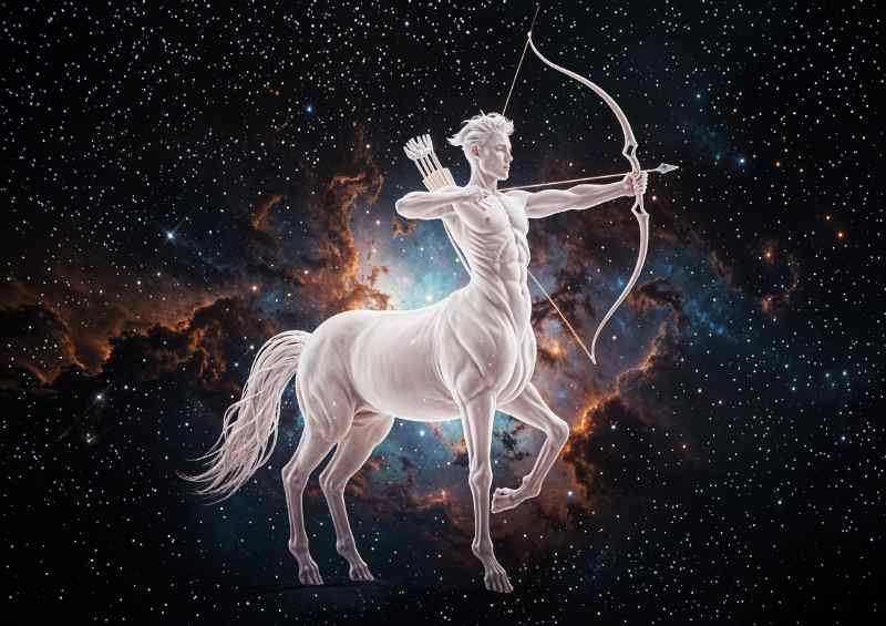 Glowing male Centaur in space | Poster