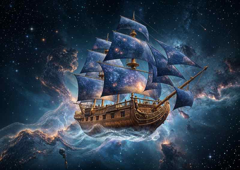 Sailing amonst the aura | Di-Bond