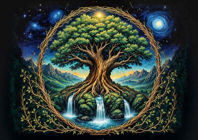Space tree of life | Canvas