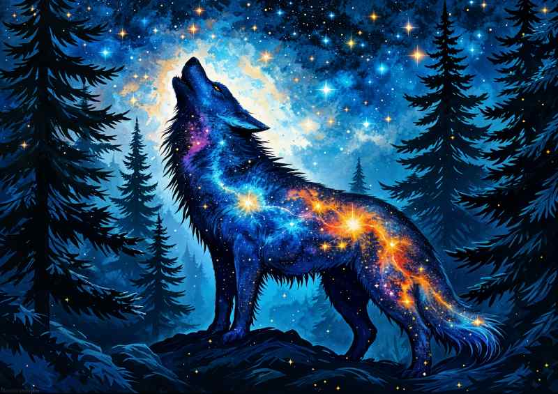 Wolf space howl | Poster