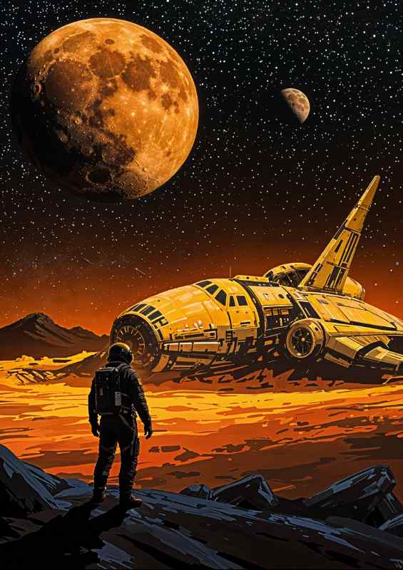 Space landing gone wrong | Poster