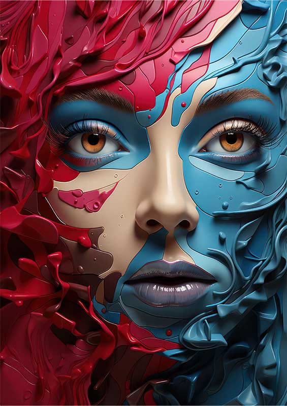 Color palette poster art abstract | Poster