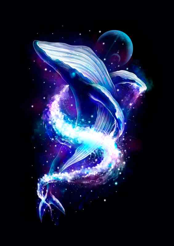 Celestial Whale | Canvas