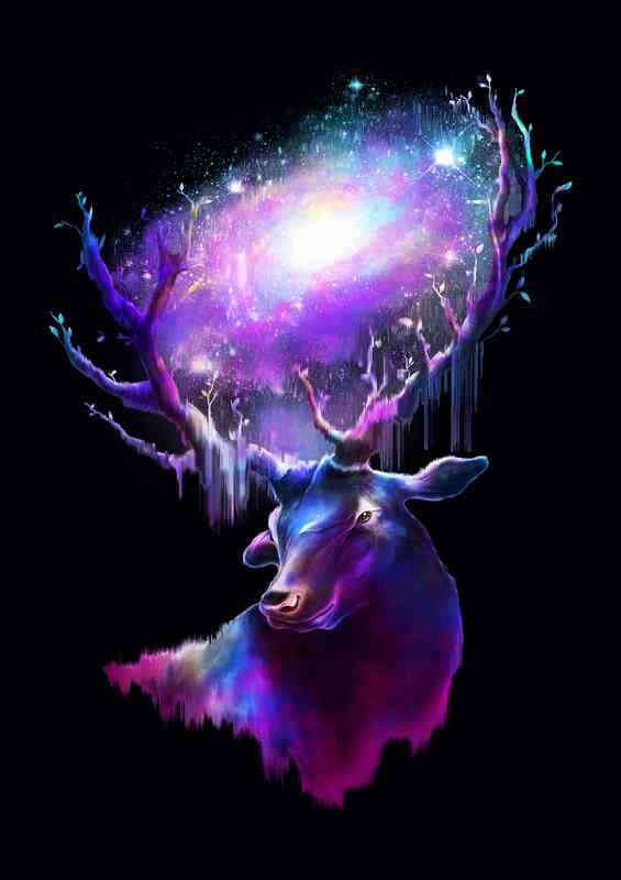 Deer Traveller | Canvas