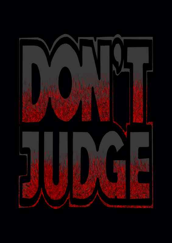 Dont judge | Canvas