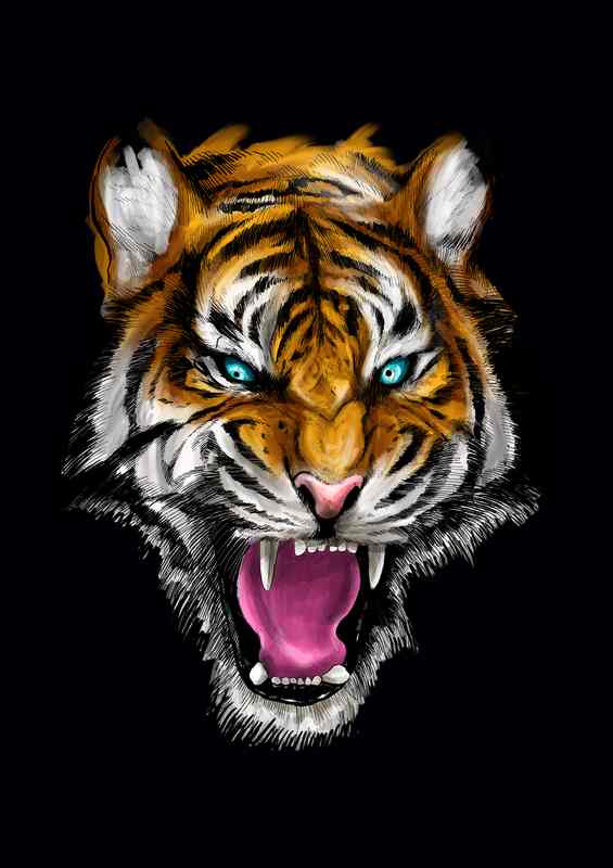 Ferocious Tiger | Canvas